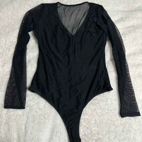 Klassy Network Mesh Back Bramisuit, Black XL - Picture 7 of 7